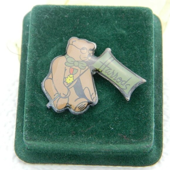 Vintage Harrods New Old Stock Enamel Teddy Bear - Picture 2 of 4